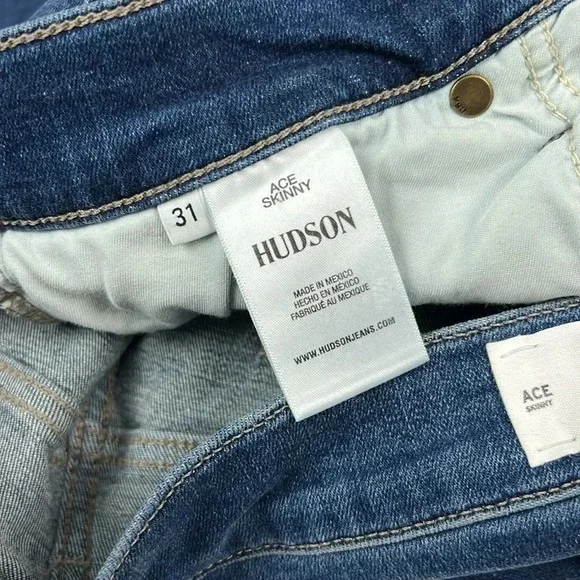 Hudson Men 31 Ace Skinny‎ Fit Slightly Stretchy Jean Wash Jackson